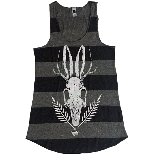 EQ Racer Back Tank: Jackelope Skull (Women)