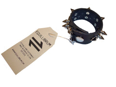 Equillibrium Up-cycled Leather Spiked Cuff Bracelet - Equillibrium - 1