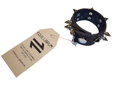 Equillibrium Accessories: Up-cycled Leather Spiked Cuff Bracelet