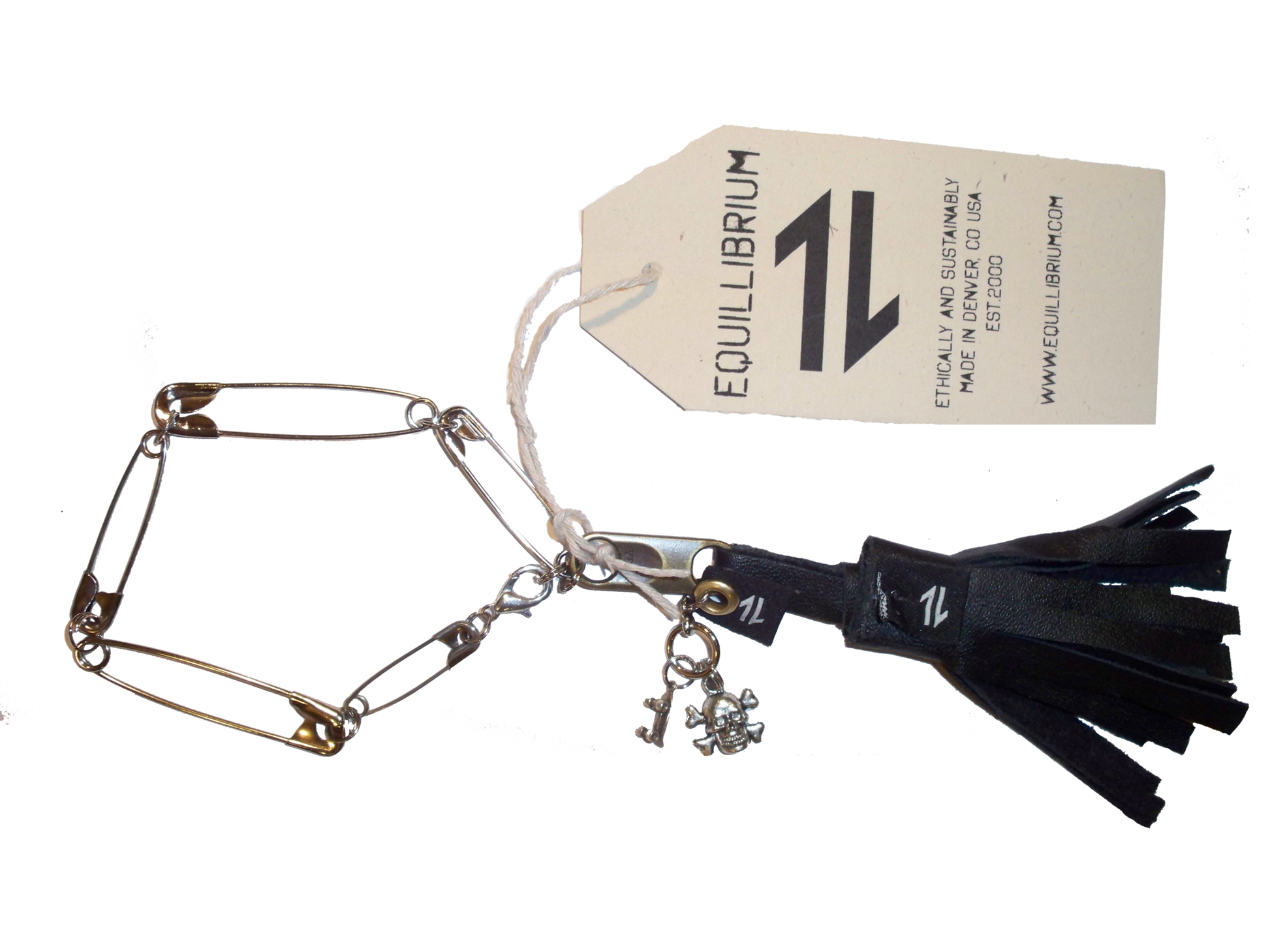 Equillibrium Up-cycled Leather Tassel Bracelet - Equillibrium - 1