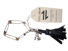 Equillibrium Up-cycled Leather Tassel Bracelet - Equillibrium - 2